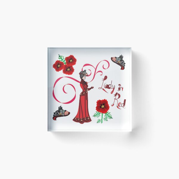 Item preview, Lady in Red Motif designed and sold by Sharon Schwalbe.