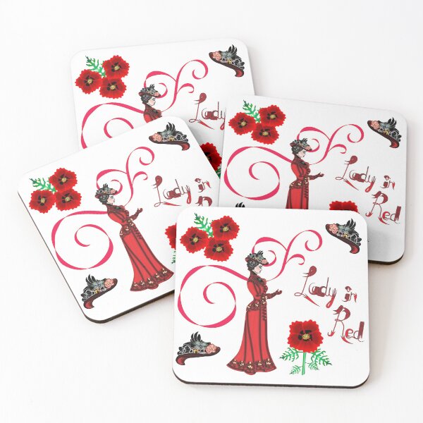 Item preview, Lady in Red Motif designed and sold by Sharon Schwalbe.