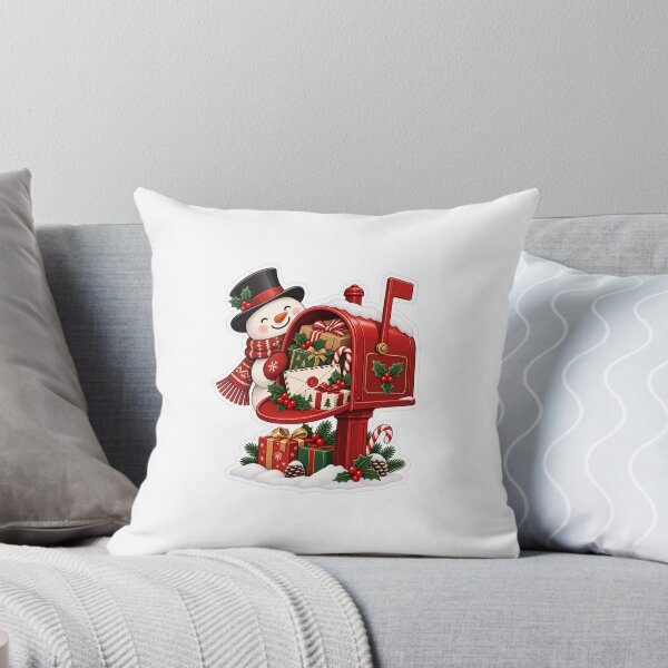 Item preview, Christmas Snowman Red Mailbox Gifts Holiday designed and sold by naruto4925.