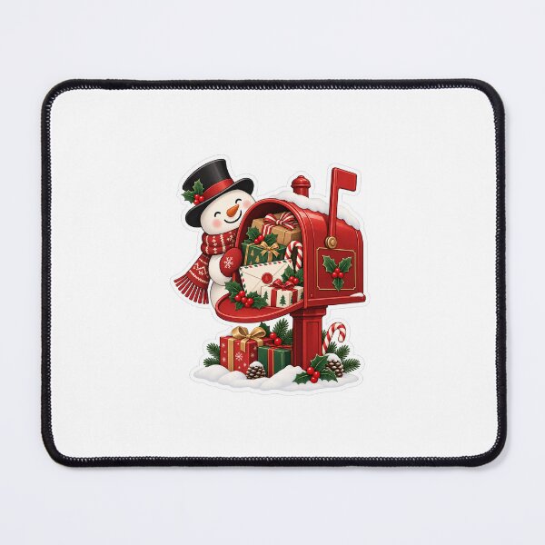 Item preview, Christmas Snowman Red Mailbox Gifts Holiday designed and sold by naruto4925.