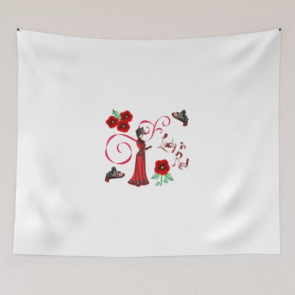 Item preview, Lady in Red Motif designed and sold by Sharon Schwalbe.