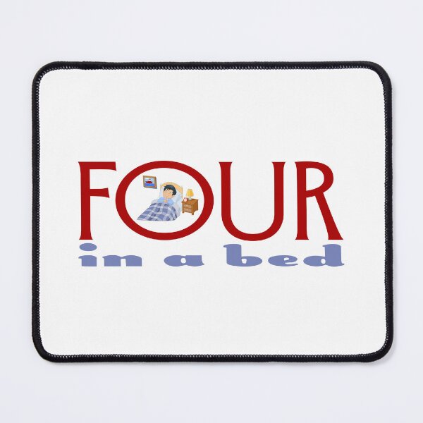 Item preview, Four In A Bed Cartoon (on White) designed and sold by PawsitiveMum3.