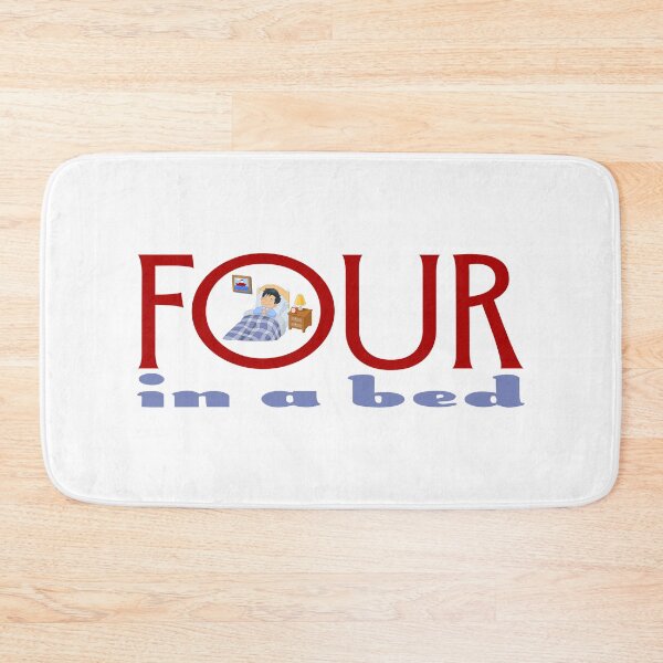 Item preview, Four In A Bed Cartoon (on White) designed and sold by PawsitiveMum3.