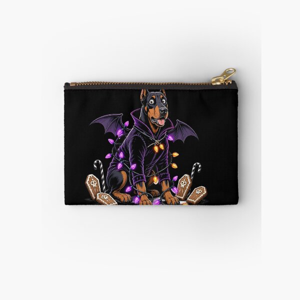 Item preview, Happy Halloween Doberman Vampire with Coffin Cookies designed and sold by CraftyValley.