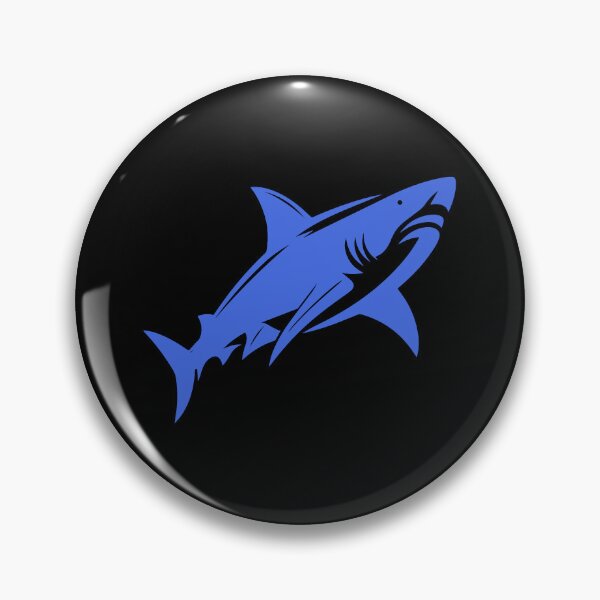 Item preview, Royal Blue Great White Shark Design designed and sold by pattern-archive.