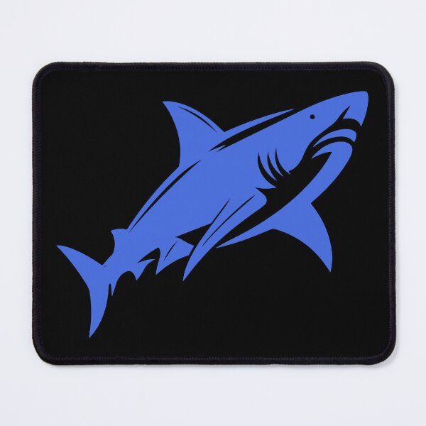 Item preview, Royal Blue Great White Shark Design designed and sold by pattern-archive.
