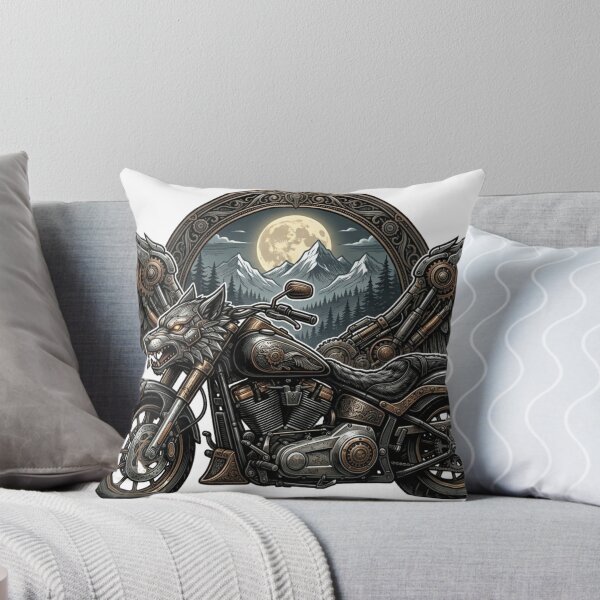 Item preview, Winged Wolf Motorcycle – Steampunk Mechanical Biker designed and sold by meghnad.