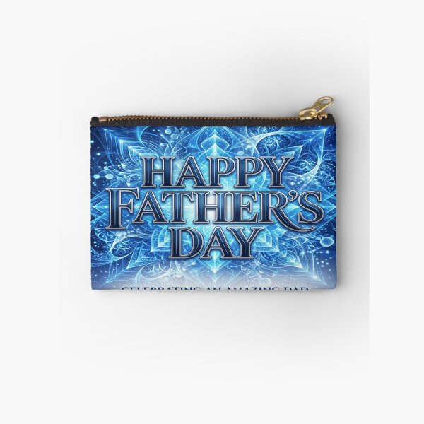 Item preview, Blue Fractal Metallic Father's Day Card Design designed and sold by Solomon-Ent-144.