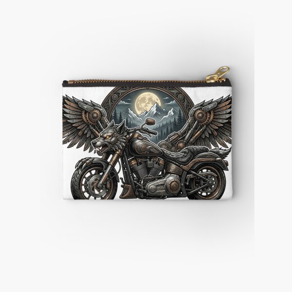 Item preview, Winged Wolf Motorcycle – Steampunk Mechanical Biker designed and sold by meghnad.