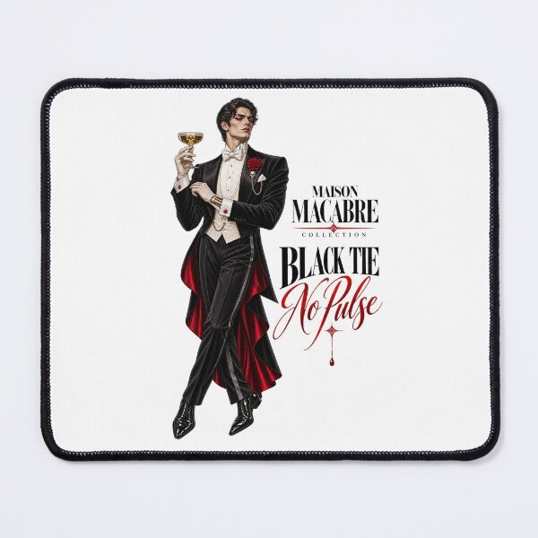 Item preview, MAISON MACABRE COLLECTION - Black Tie No Pulse designed and sold by WheelieGdArt.