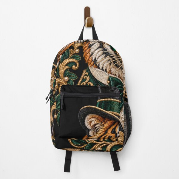 Item preview, Victorian Tiger Gentleman Embroidered Victorian Animal Portrait designed and sold by Emoji Emblems.