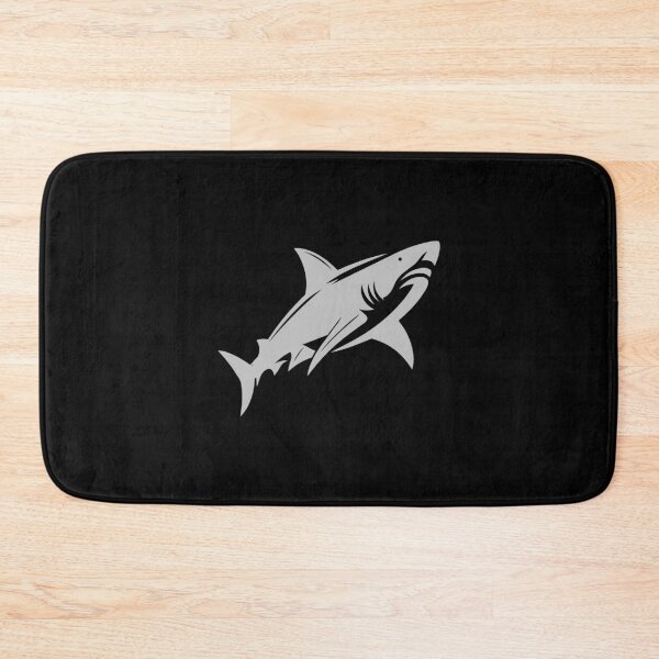 Item preview, Silver Great White Shark Design designed and sold by pattern-archive.
