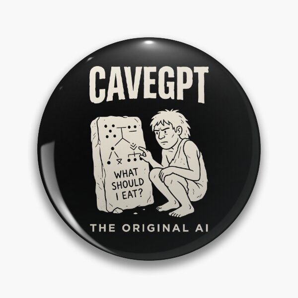 Item preview, CaveGPT The Original AI Funny Tech Humor designed and sold by SplashTastic.