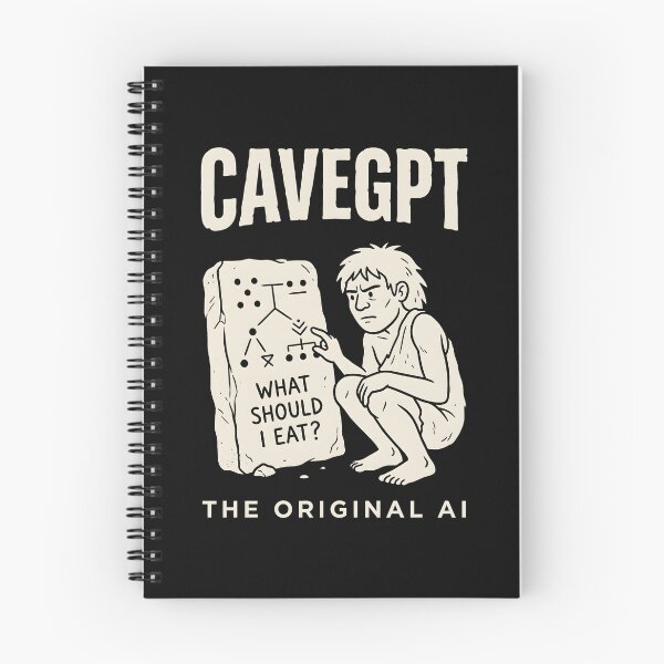Item preview, CaveGPT The Original AI Funny Tech Humor designed and sold by SplashTastic.