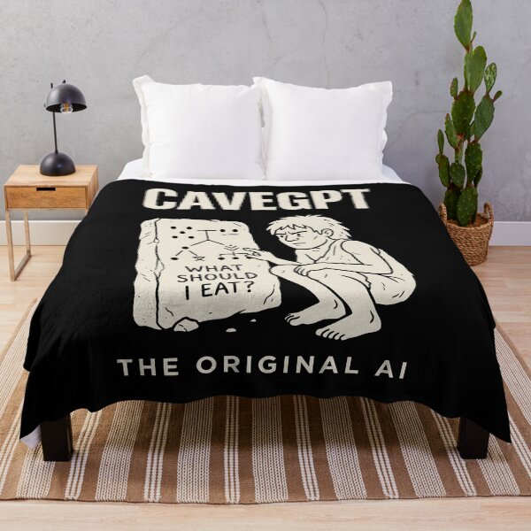 Item preview, CaveGPT The Original AI Funny Tech Humor designed and sold by SplashTastic.