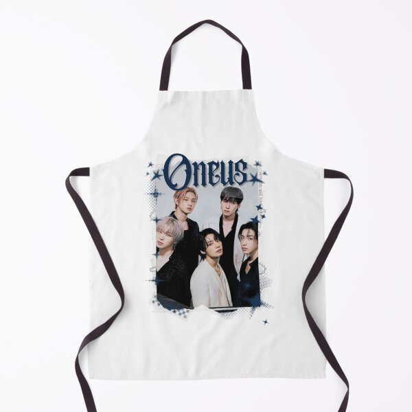 Aperçu de l'œuvre ONEUS, groupe de K-pop masculin, collage noir et blanc de pop coréenne des années 2000 créée et vendue par AJUNICE STUDIO.