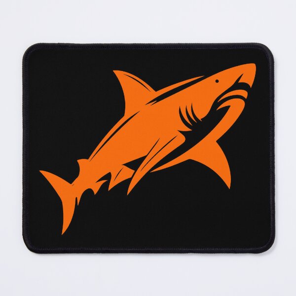 Item preview, Orange Great White Shark Design designed and sold by pattern-archive.