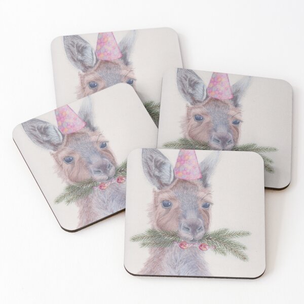 Item preview, Christmas Kangaroo designed and sold by SandraAnimalArt.