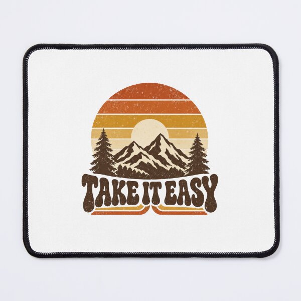 Item preview, Take It Easy – Retro Mountain Sunset designed and sold by MotionBanana Art.