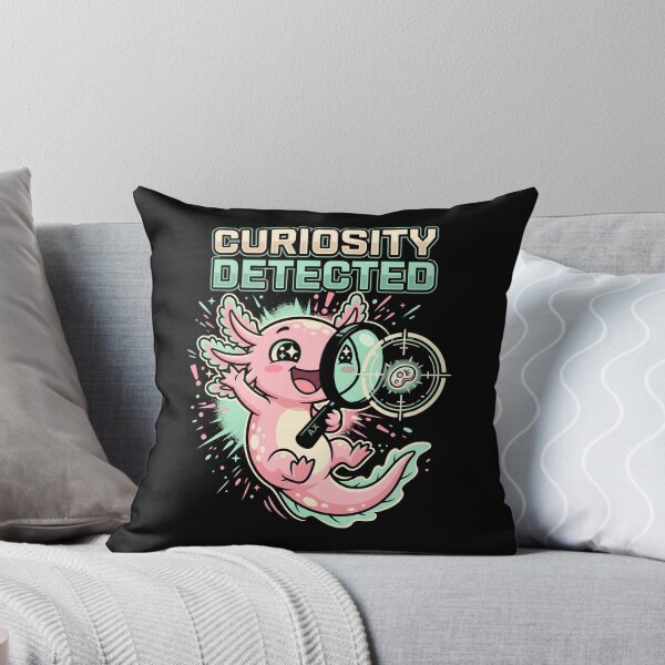 Item preview, Curiosity Detected Cute Axolotl Science Biology Graphic designed and sold by SplashTastic.