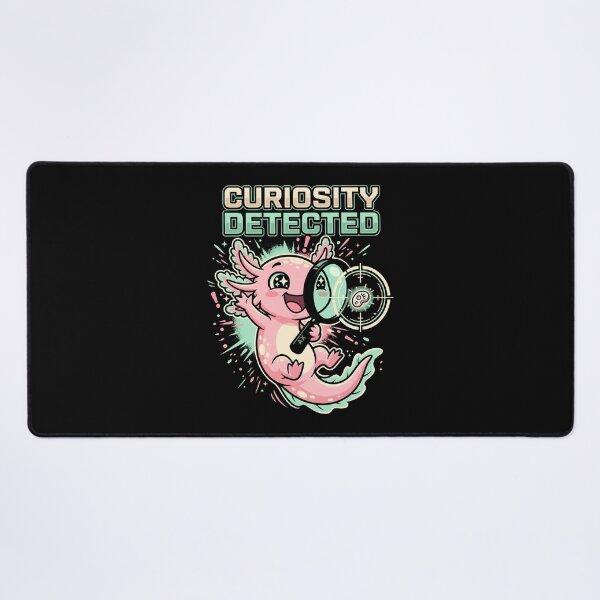 Item preview, Curiosity Detected Cute Axolotl Science Biology Graphic designed and sold by SplashTastic.