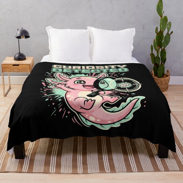 Item preview, Curiosity Detected Cute Axolotl Science Biology Graphic designed and sold by SplashTastic.
