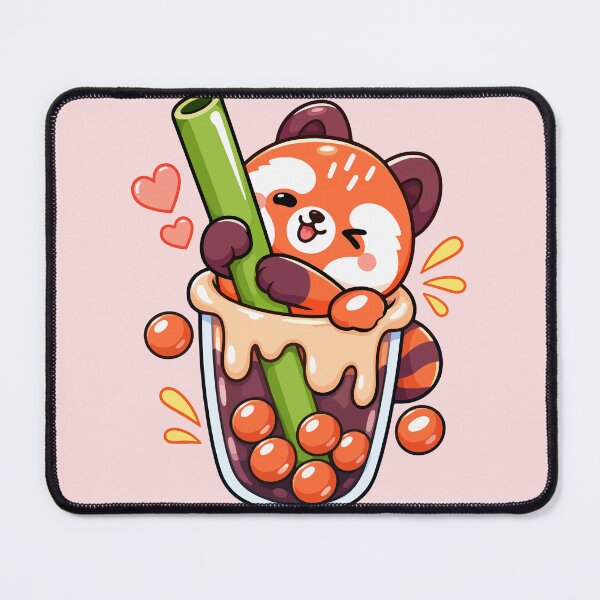 Item preview, Cute Red Panda Bubble Tea designed and sold by RedpandasMerch.