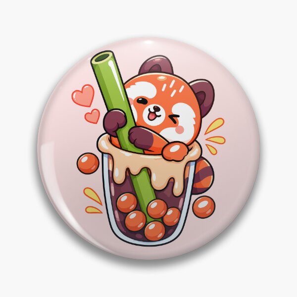 Item preview, Cute Red Panda Bubble Tea designed and sold by RedpandasMerch.