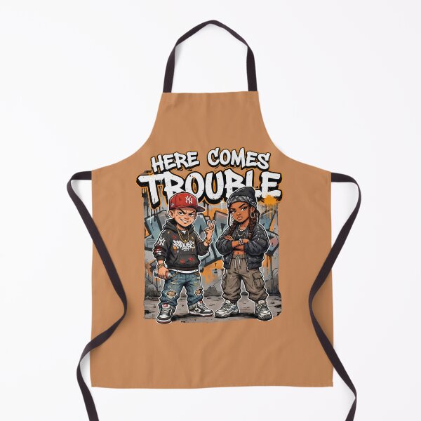 Item preview, Here Comes Trouble Urban Streetwear Graffiti Kids Cool Hip Hop Design designed and sold by digitalbob60.