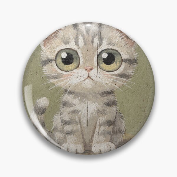 Item preview, Scottish Fold Kitten With Enormous Eyes designed and sold by PictorialWhimsy.