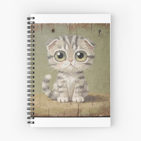 Item preview, Scottish Fold Kitten With Enormous Eyes designed and sold by PictorialWhimsy.