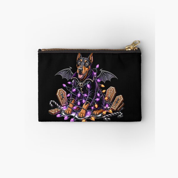 Item preview, Spooky Dracula Doberman with Halloween Gingerbread Coffins designed and sold by CraftyValley.
