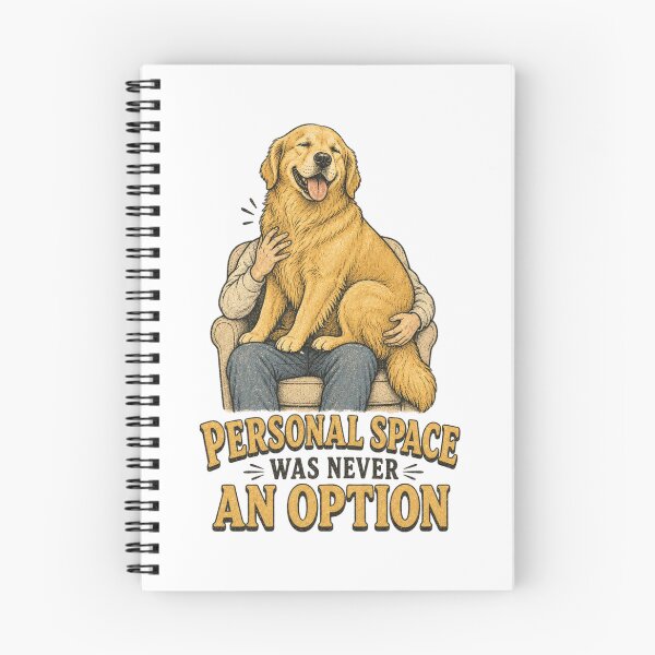 Item preview, Personal Space Was Never An Option Shirt, Funny Golden Retriever T-Shirt, Big Dog Lap Dog Tee, Dog Mom Gift Shirt, Vintage Dog Graphic designed and sold by TshirtsLabs.