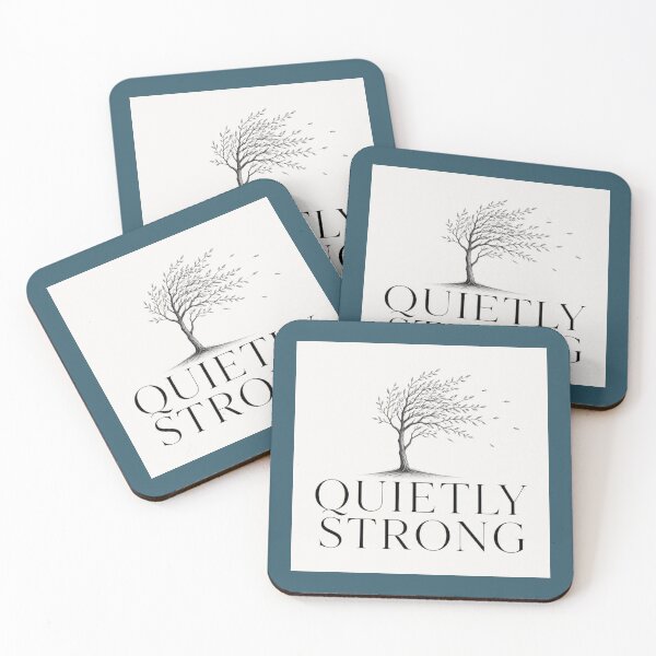 Item preview, Quietly Strong – Minimalist Inspirational Design designed and sold by TimelessTalks9.