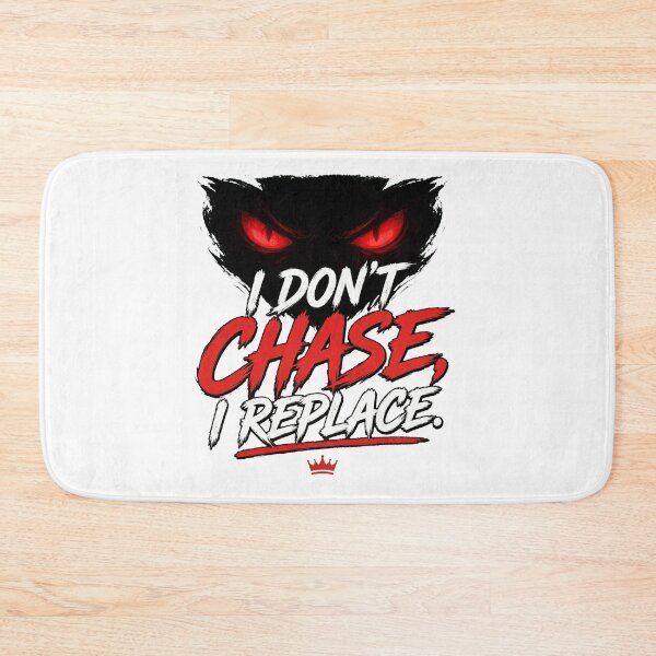 Item preview, I DON'T CHASE I REPLACE - Red Eyes Alpha Crown Motivation designed and sold by VYBE DARK Studio.