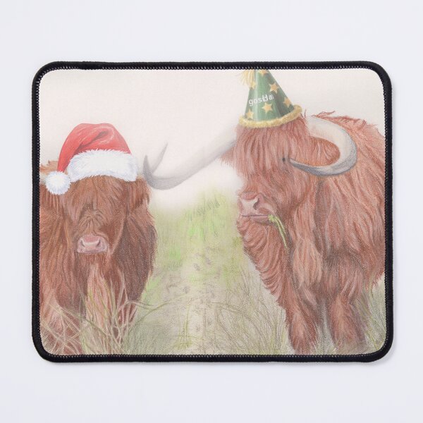 Item preview, Highland cows Christmas humor designed and sold by SandraAnimalArt.