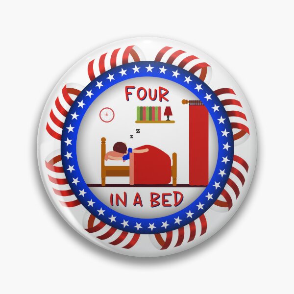 Item preview, Four In A Bed UK (on White) designed and sold by PawsitiveMum3.