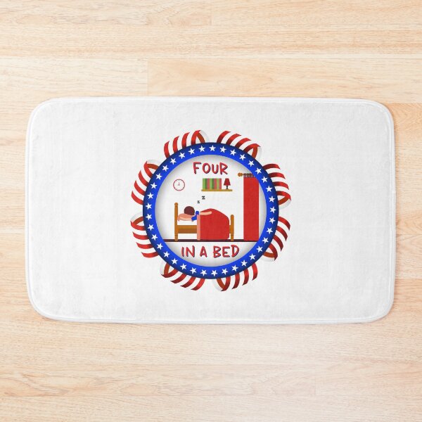 Item preview, Four In A Bed UK (on White) designed and sold by PawsitiveMum3.