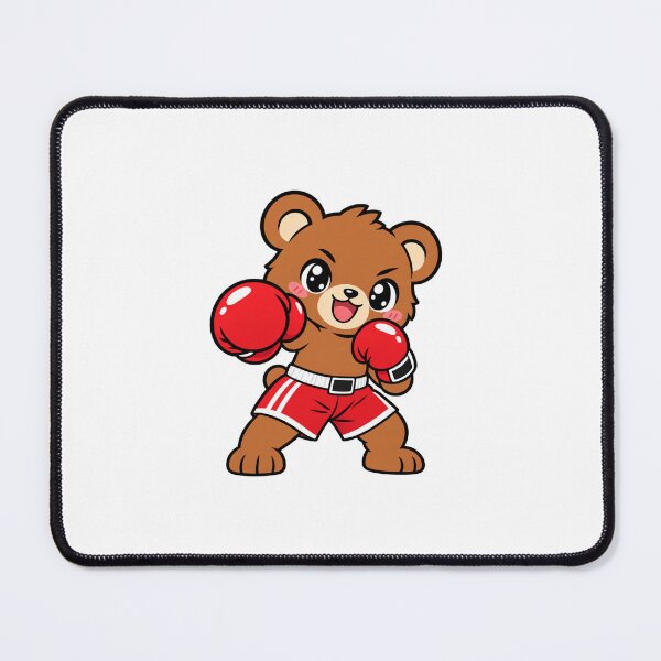Item preview, Kawaii Bear Boxer Cute Boxing designed and sold by RonBear-Designs.