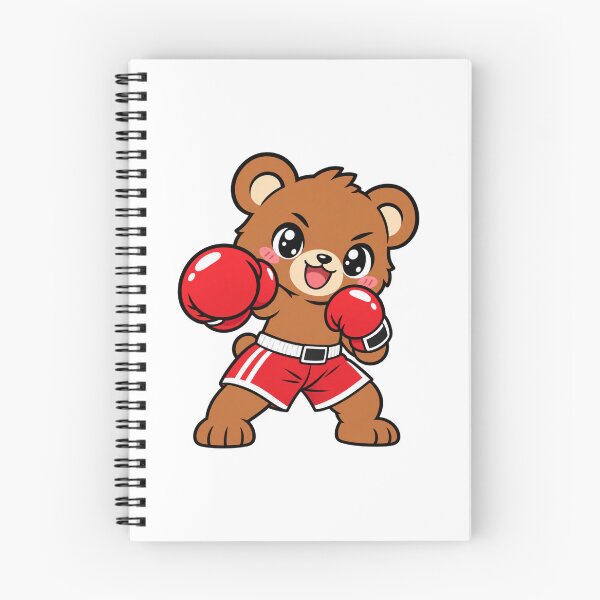 Item preview, Kawaii Bear Boxer Cute Boxing designed and sold by RonBear-Designs.