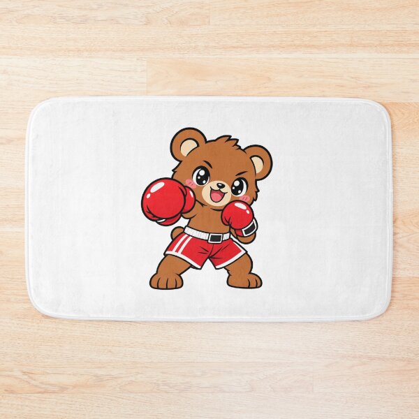 Item preview, Kawaii Bear Boxer Cute Boxing designed and sold by RonBear-Designs.