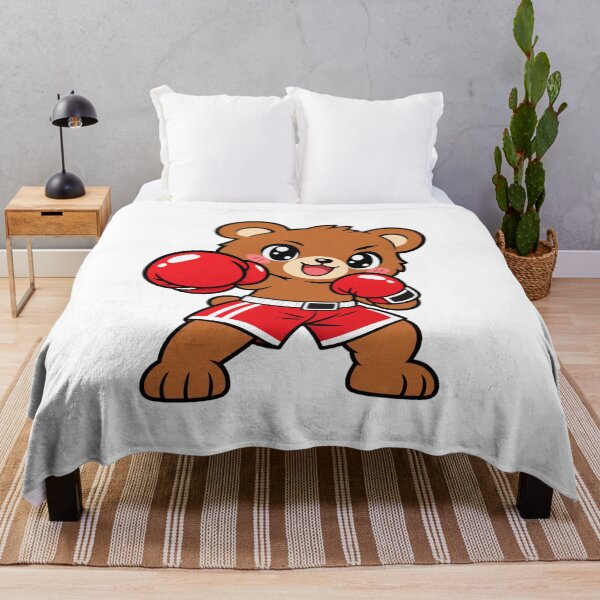 Item preview, Kawaii Bear Boxer Cute Boxing designed and sold by RonBear-Designs.