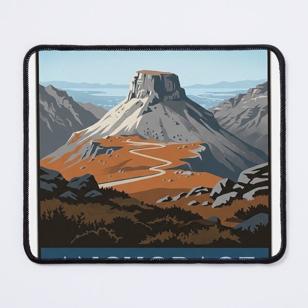 Item preview, Flattop Mountain Anchorage Alaska Hiking Travel Badge Sticker designed and sold by DetourDgn.