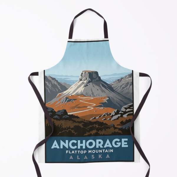 Item preview, Flattop Mountain Anchorage Alaska Hiking Travel Badge Sticker designed and sold by DetourDgn.