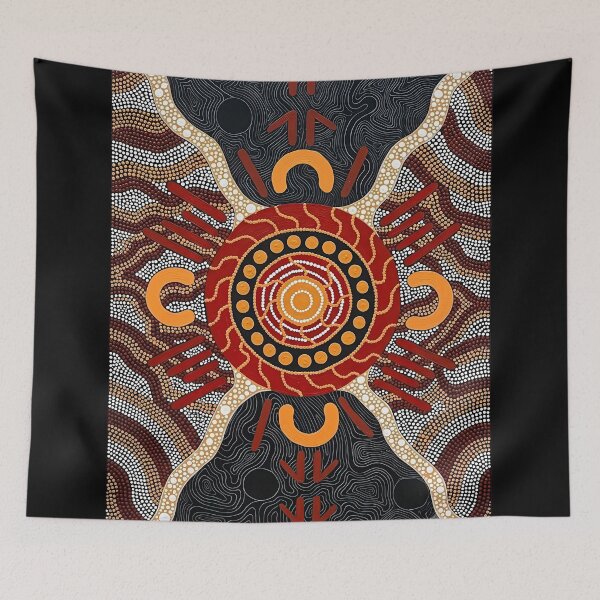 Item preview, Black Indigenous Pattern designed and sold by andreisky.