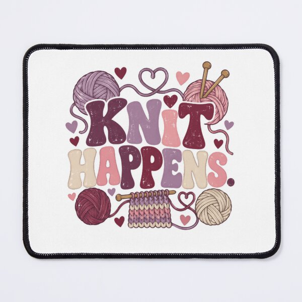 Item preview, Knit Happens Knitting Knitter Hobby Yarn Lover Crafter Gift designed and sold by RetroMini2026.