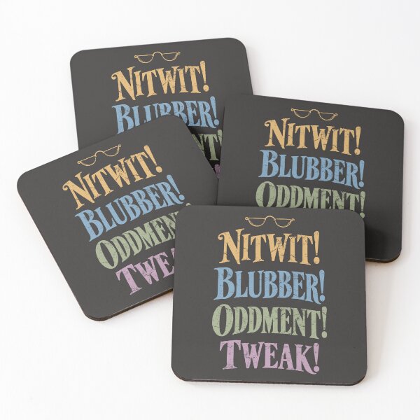 Item preview, Nitwit Blubber Oddment Tweak Wizard School Quote designed and sold by pixiedustpaint.