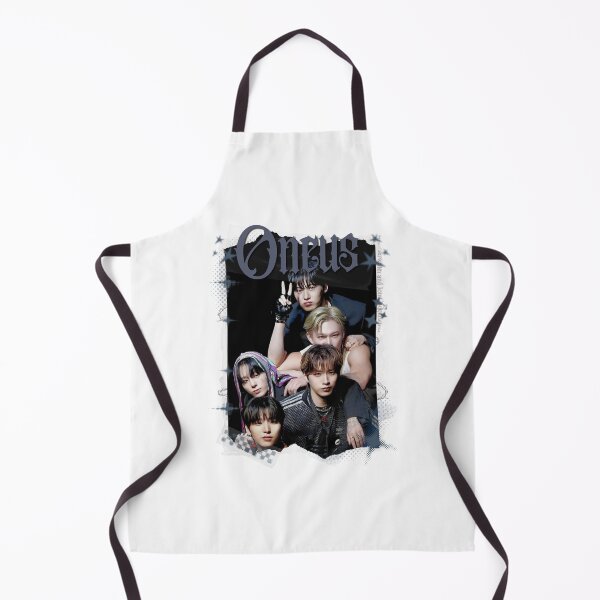 Aperçu de l'œuvre ONEUS, groupe de K-pop masculin, collage noir et blanc de pop coréenne des années 2000 créée et vendue par AJUNICE STUDIO.