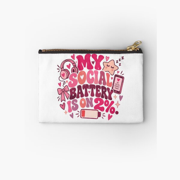 Item preview, My Social Battery Is On 2% Introvert Social Energy Drained designed and sold by RetroMini2026.
