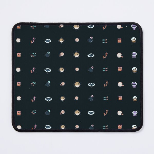 Item preview, Abyssal Aquarium Deep Sea Creature Bioluminescent Micro Icon Seamless Pattern designed and sold by KungPowUnicorn.